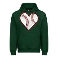 Forest Green baseball heart Urban Hoodie - texasbilliewilder