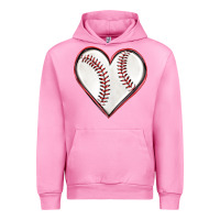 Fuchsia Pink baseball heart Urban Hoodie - texasbilliewilder