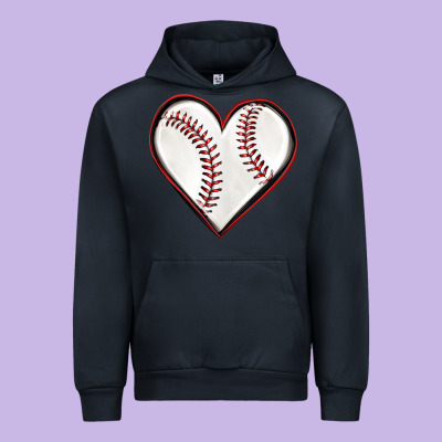 Urban Hoodie baseball heart