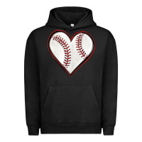 Pigment Black baseball heart Urban Hoodie - texasbilliewilder