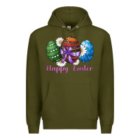 Army Green easter western eggs happy easter Premium Hoodie - RanaPortraitStore