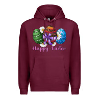 Burgundy easter western eggs happy easter Premium Hoodie - RanaPortraitStore