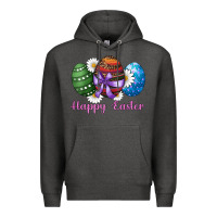 Charcoal Heather easter western eggs happy easter Premium Hoodie - RanaPortraitStore
