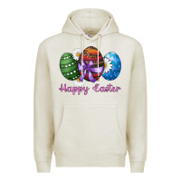 Oatmeal Heather easter western eggs happy easter Premium Hoodie - RanaPortraitStore