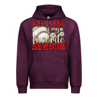 Mauve Wine baseball is my favorite season Urban Hoodie - texasbilliewilder