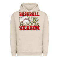 Pigment French Oak baseball is my favorite season Urban Hoodie - texasbilliewilder