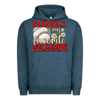 Pigment Midnight Navy baseball is my favorite season Urban Hoodie - texasbilliewilder