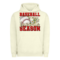 Pigment Pistachio baseball is my favorite season Urban Hoodie - texasbilliewilder