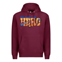 Burgundy my daddy is my hero dispatcher Premium Hoodie - texasbilliewilder