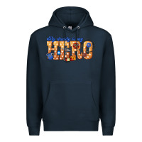 Navy my daddy is my hero dispatcher Premium Hoodie - texasbilliewilder