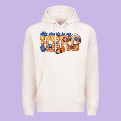 My Daddy Is My Hero Dispatcher Premium Hoodie Designed By Texasbilliewilder