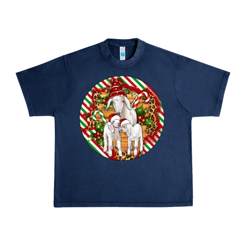 Christmas Goat Family Ornament Urban Heavy Tee by Artiststas | Teevron