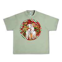 Oil Green christmas goat family ornament Urban Heavy Tee - Artiststas