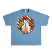 Pebble Blue christmas goat family ornament Urban Heavy Tee - Artiststas