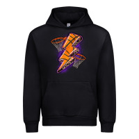 Black basketball lightning bolt Urban Hoodie - Zillion Design Studio