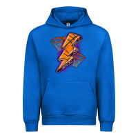 Cobalt basketball lightning bolt Urban Hoodie - Zillion Design Studio