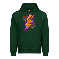 Forest Green basketball lightning bolt Urban Hoodie - Zillion Design Studio