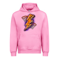 Fuchsia Pink basketball lightning bolt Urban Hoodie - Zillion Design Studio