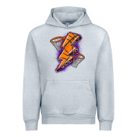 Heather Grey basketball lightning bolt Urban Hoodie - Zillion Design Studio