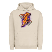 Pigment French Oak basketball lightning bolt Urban Hoodie - Zillion Design Studio