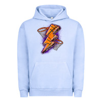 Pigment Grape Ice basketball lightning bolt Urban Hoodie - Zillion Design Studio
