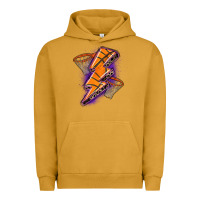 Pigment Peanut Butter basketball lightning bolt Urban Hoodie - Zillion Design Studio
