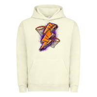 Pigment Pistachio basketball lightning bolt Urban Hoodie - Zillion Design Studio
