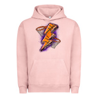 Pigment Salmon basketball lightning bolt Urban Hoodie - Zillion Design Studio