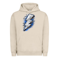 Pigment French Oak volleyball lightning bolt Urban Hoodie - Zillion Design Studio