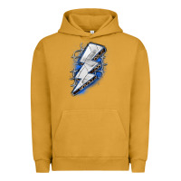 Pigment Peanut Butter volleyball lightning bolt Urban Hoodie - Zillion Design Studio
