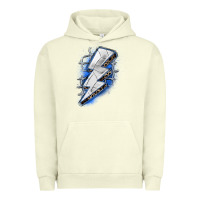 Pigment Pistachio volleyball lightning bolt Urban Hoodie - Zillion Design Studio