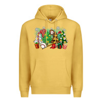 Antique Gold christmas trees with baseball Premium Hoodie - Zillion Design Studio