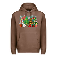 Chestnut christmas trees with baseball Premium Hoodie - Zillion Design Studio