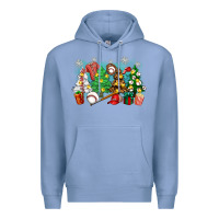 Colony Blue christmas trees with baseball Premium Hoodie - Zillion Design Studio