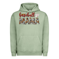 Pigment Oil Green baseball mama Urban Hoodie - texasbilliewilder