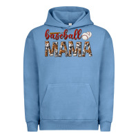 Pigment Pebble Blue baseball mama Urban Hoodie - texasbilliewilder