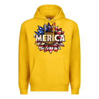 Lemon merica with sunflower Premium Hoodie - texasbilliewilder