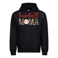 Black baseball mama with leopard Urban Hoodie - texasbilliewilder