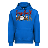 Cobalt baseball mama with leopard Urban Hoodie - texasbilliewilder