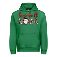 Emerald baseball mama with leopard Urban Hoodie - texasbilliewilder
