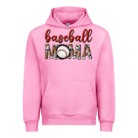 Fuchsia Pink baseball mama with leopard Urban Hoodie - texasbilliewilder