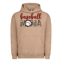 Pigment Burro baseball mama with leopard Urban Hoodie - texasbilliewilder