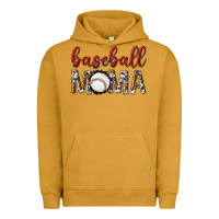 Pigment Peanut Butter baseball mama with leopard Urban Hoodie - texasbilliewilder