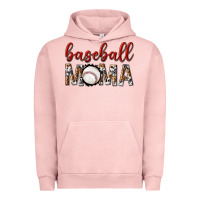 Pigment Salmon baseball mama with leopard Urban Hoodie - texasbilliewilder