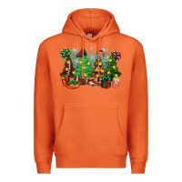 Carrot christmas trees with football Premium Hoodie - Zillion Design Studio