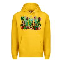 Lemon christmas trees with football Premium Hoodie - Zillion Design Studio
