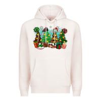 Christmas Trees With Football Premium Hoodie | Teevron