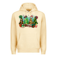 Pina Colada christmas trees with football Premium Hoodie - Zillion Design Studio