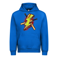 Cobalt softball lightning bolt Urban Hoodie - Zillion Design Studio