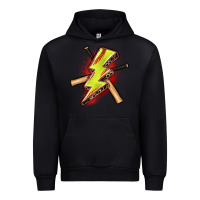 Foreset Green softball lightning bolt Urban Hoodie - Zillion Design Studio